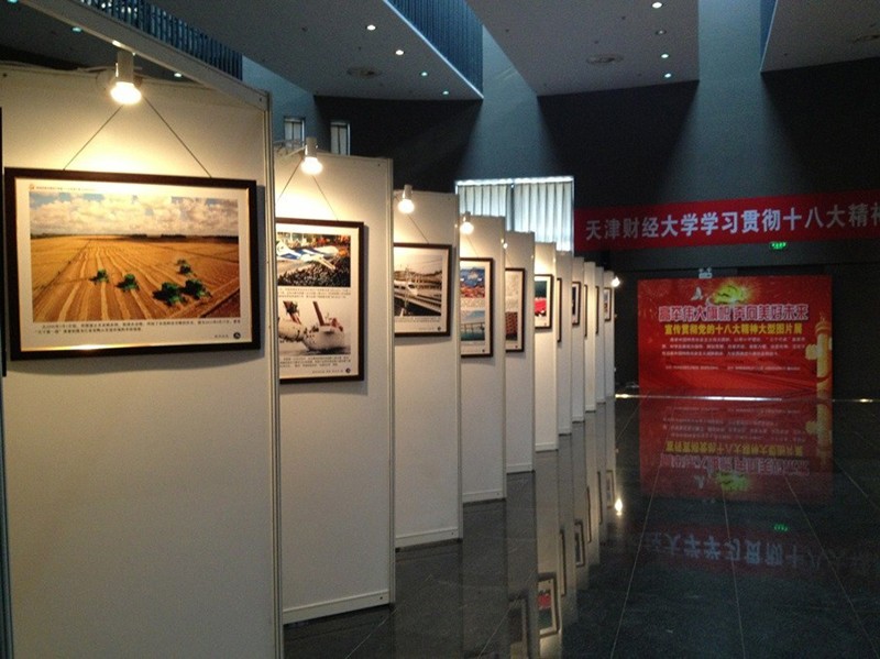 八棱柱挂画展板